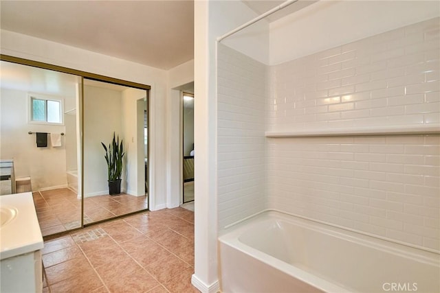 2624 W Cherry Ave, Fullerton, CA 92833 - full bathroom featuring vanity and tile patterned floors