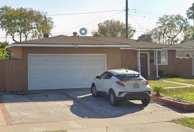 2624 W Cherry Ave, Fullerton, CA 92833 - ranch-style house with stucco siding, a front lawn, and concrete driveway