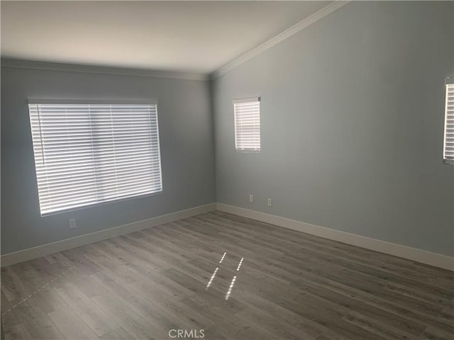 18810 Oakview Way, Lake Elsinore, CA 92530 - empty room with wood finished floors and ornamental molding