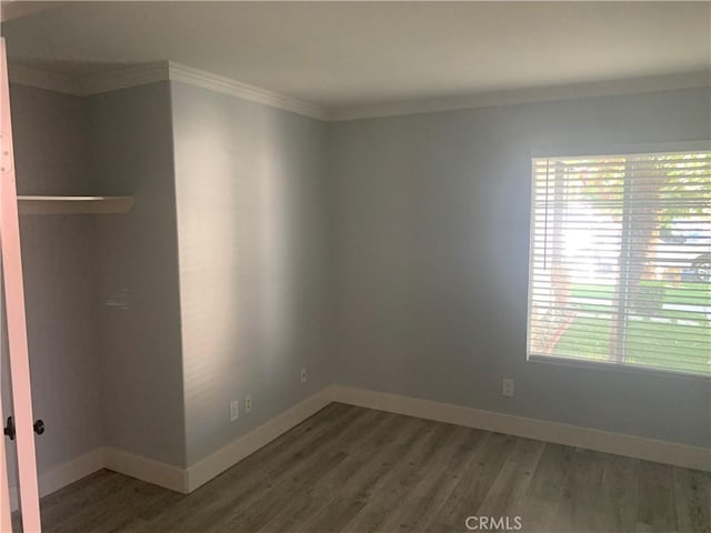18810 Oakview Way, Lake Elsinore, CA 92530 - unfurnished room with ornamental molding and wood finished floors
