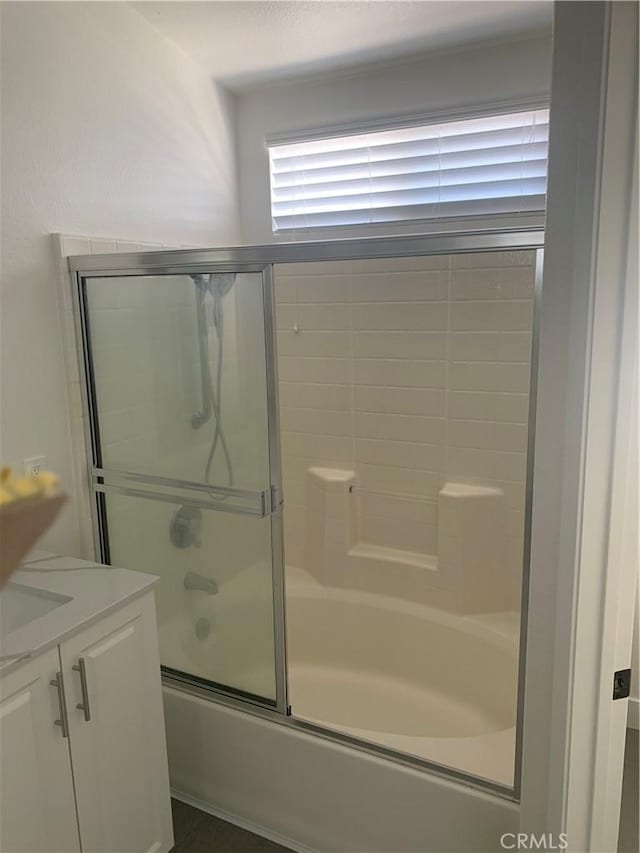 18810 Oakview Way, Lake Elsinore, CA 92530 - bathroom with combined bath / shower with glass door and vanity