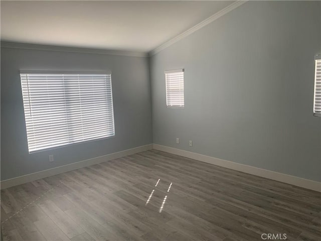 18810 Oakview Way, Lake Elsinore, CA 92530 - unfurnished room featuring wood finished floors and ornamental molding