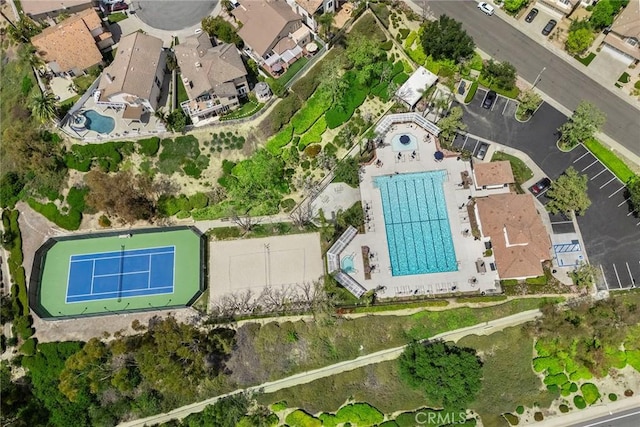 bird's eye view featuring a residential view