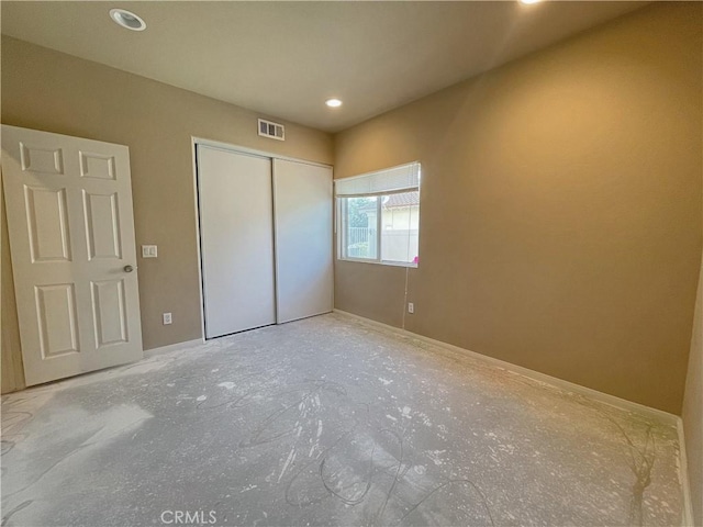 37016 Sabal Ave, Palmdale, CA 93552 - unfurnished bedroom with a closet, recessed lighting, and baseboards