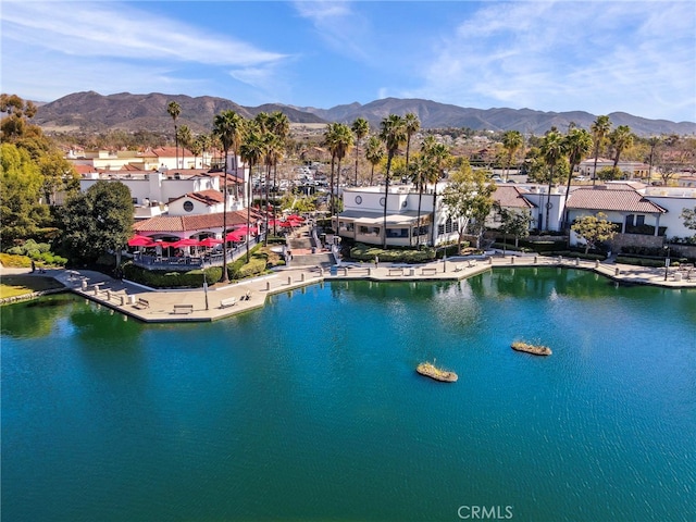 49 El Cencerro, Rancho Santa Margarita, CA 92688 - birds eye view of property with a water and mountain view