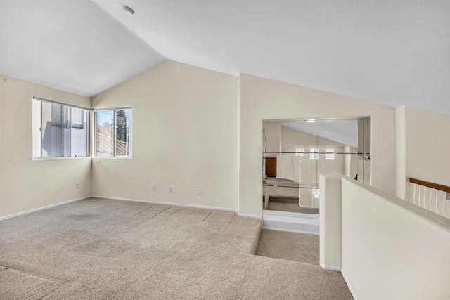 6017 Piros Way, Oceanside, CA 92056 - carpeted empty room featuring baseboards and vaulted ceiling