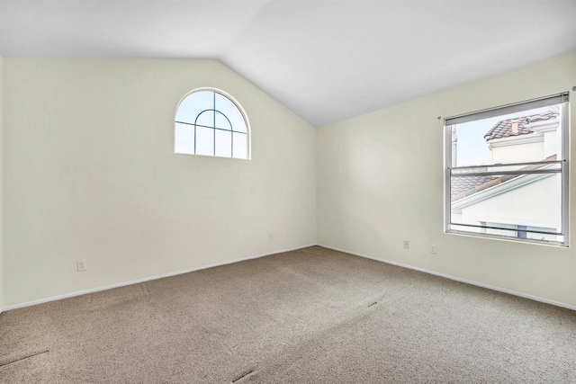6017 Piros Way, Oceanside, CA 92056 - carpeted spare room featuring baseboards, a wealth of natural light, and lofted ceiling