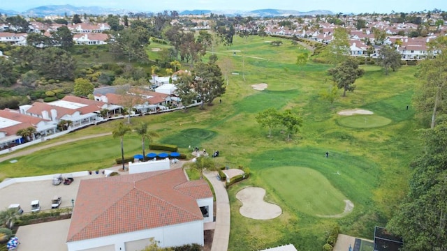 6017 Piros Way, Oceanside, CA 92056 - bird's eye view featuring a mountain view, golf course view, and a residential view
