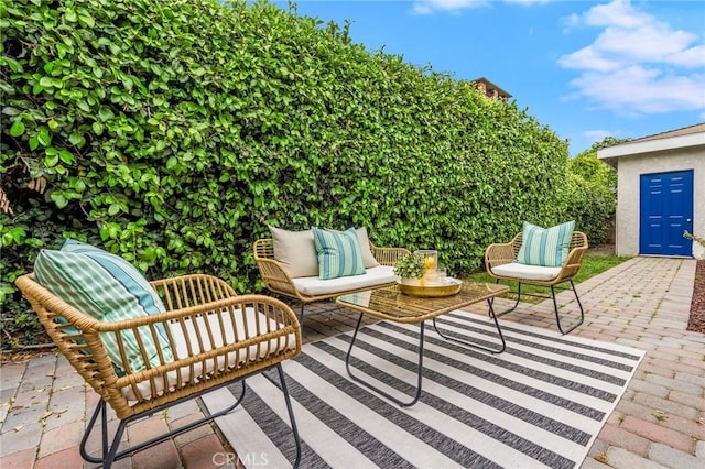 4301 W 138th St, Hawthorne, CA 90250 - view of patio featuring outdoor lounge area