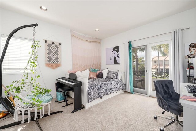 12 Santa Barbara Pl, Laguna Niguel, CA 92677 - bedroom featuring carpet flooring and access to outside