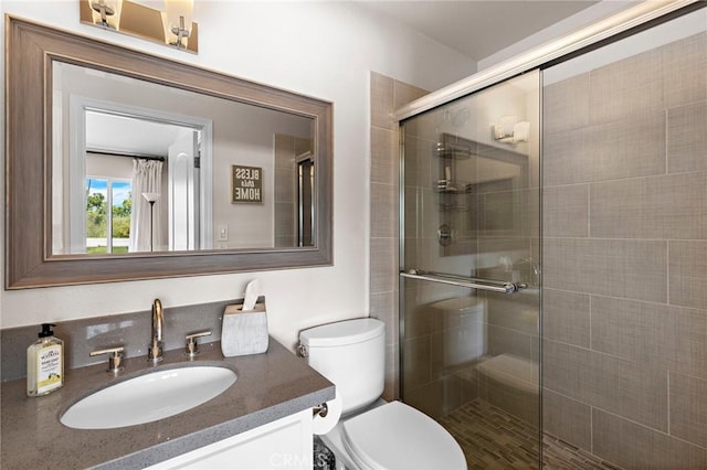 133 Morristown Ln, Costa Mesa, CA 92626 - full bath with vanity, tiled shower, and toilet