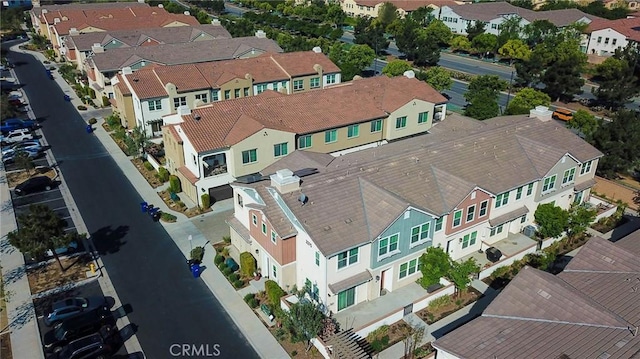 drone / aerial view with a residential view