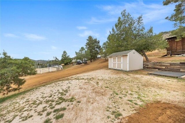 33435 Hubbard Rd, Acton, CA 93510 - view of yard with a storage shed