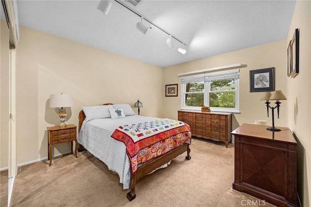 33435 Hubbard Rd, Acton, CA 93510 - bedroom with light carpet and rail lighting
