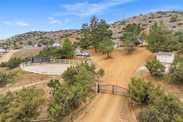 33435 Hubbard Rd, Acton, CA 93510 - overview of rural landscape featuring a mountainous background