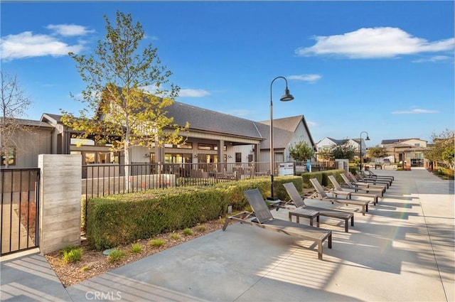 surrounding community featuring fence