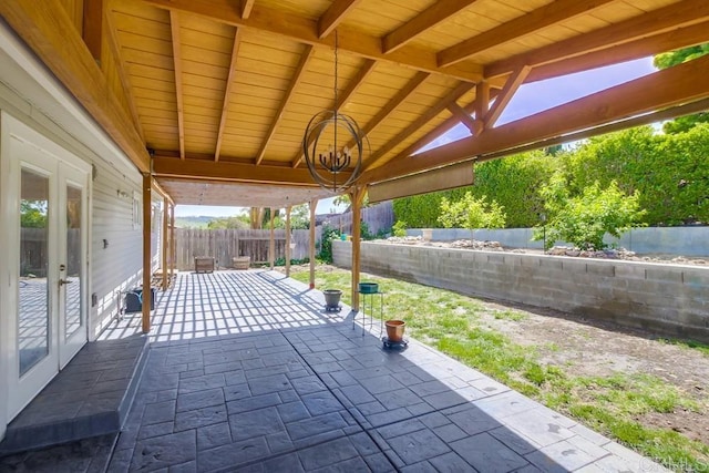 13522 Utopia Rd, Poway, CA 92064 - fenced backyard with french doors and a patio