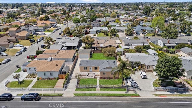 bird's eye view featuring a residential view