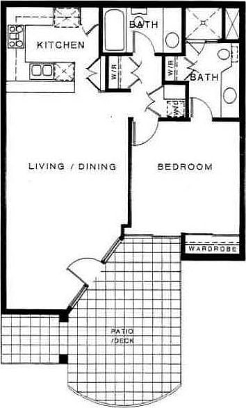 500 E Amado Rd Unit 420, Palm Springs, CA 92262 - property floor plan