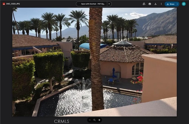 500 E Amado Rd Unit 420, Palm Springs, CA 92262 - exterior space featuring a mountain view