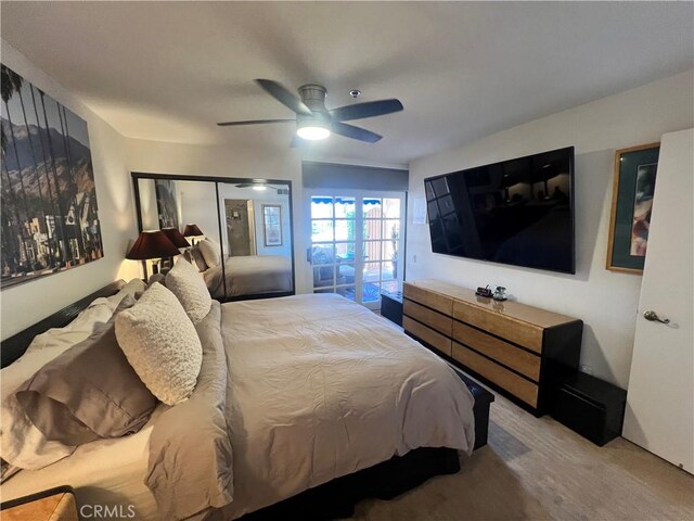 500 E Amado Rd Unit 420, Palm Springs, CA 92262 - bedroom with a ceiling fan