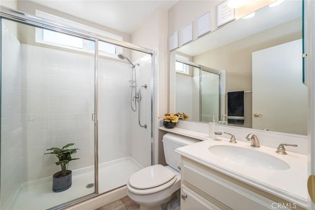 28143 Espinoza, Mission Viejo, CA 92692 - full bathroom featuring a stall shower, a healthy amount of sunlight, and toilet