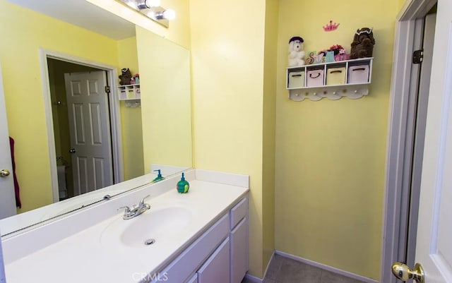 39675 Via Las Palmas, Murrieta, CA 92563 - bathroom featuring tile patterned flooring and vanity