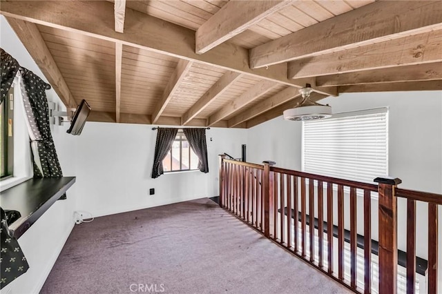 1341 E Harvest Moon St, West Covina, CA 91792 - additional living space featuring carpet and wood ceiling