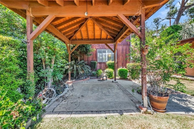 1341 E Harvest Moon St, West Covina, CA 91792 - view of patio / terrace featuring a gazebo