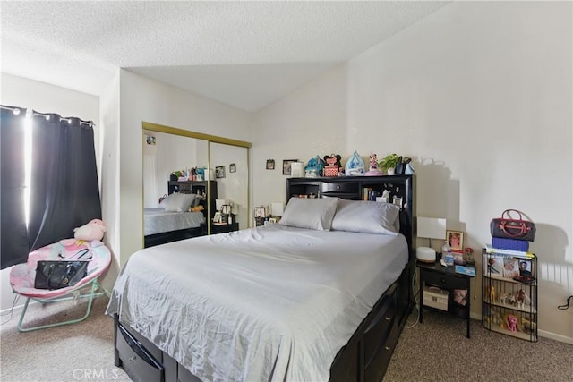 1010 Margarita Dr Unit B201, Corona, CA 92879 - bedroom with a closet, carpet, and a textured ceiling