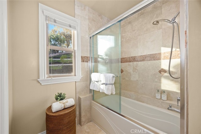 15841 Aurora Crest Dr, Whittier, CA 90605 - bathroom featuring bath / shower combo with glass door