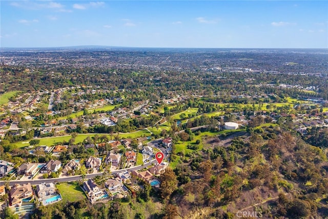 15841 Aurora Crest Dr, Whittier, CA 90605 - aerial overview of property's location featuring nearby suburban area