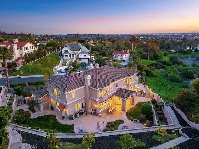 15841 Aurora Crest Dr, Whittier, CA 90605 - aerial perspective of suburban area
