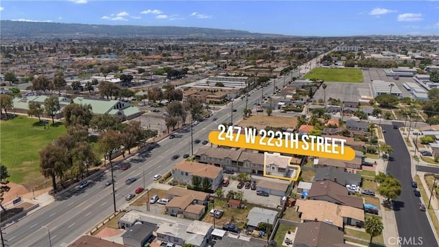 247 W 223rd St Unit D, Carson, CA 90745 - aerial overview of property's location with nearby suburban area
