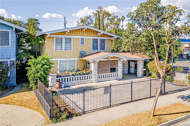 1929 Crenshaw Blvd, Los Angeles, CA 90016 - view of front of house featuring a fenced front yard