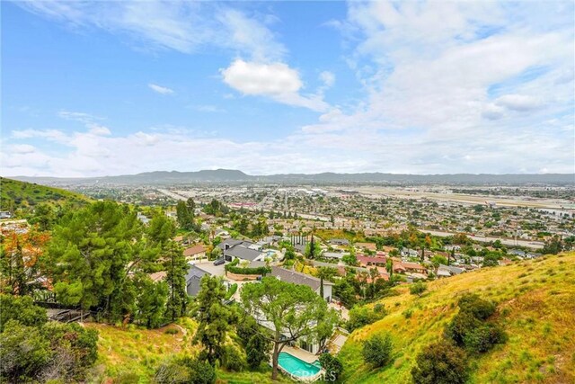 10050 Olivia Ter, Sun Valley, CA 91352 - bird's eye view featuring a residential view and a mountain view