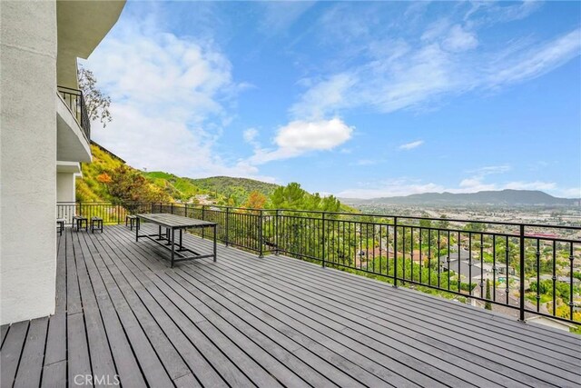 10050 Olivia Ter, Sun Valley, CA 91352 - deck featuring a mountain view