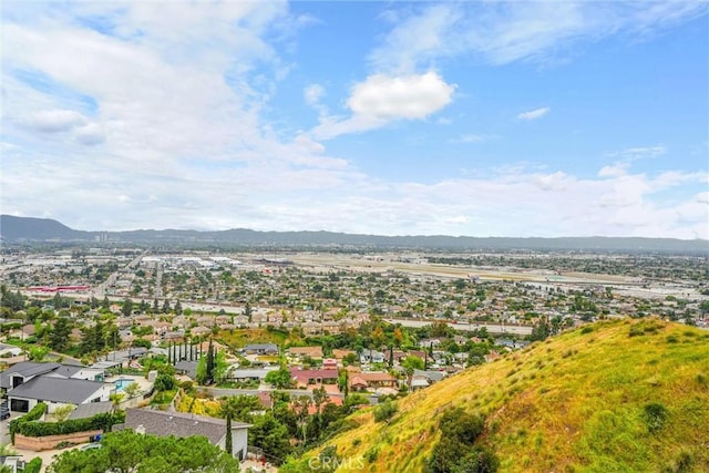10050 Olivia Ter, Sun Valley, CA 91352 - drone / aerial view featuring a mountain view and a residential view