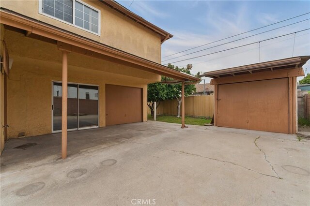exterior space with fence