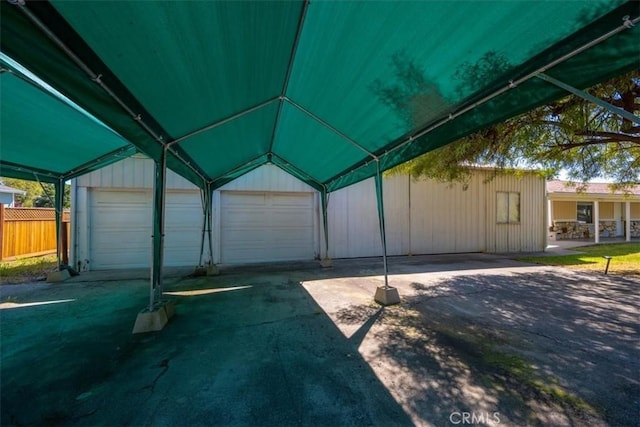 exterior space with concrete driveway