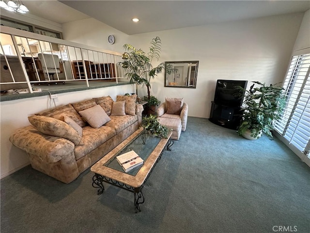 18405C Collins St Unit C, Tarzana, CA 91356 - living room featuring carpet floors and recessed lighting