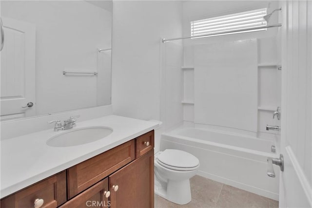 18870 Stetson St, Apple Valley, CA 92308 - full bath with  shower combination, vanity, and tile patterned flooring