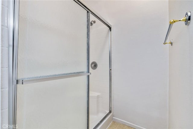 375 Partridge Ave, Paso Robles, CA 93446 - full bath with baseboards and a shower stall