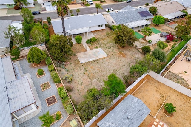 birds eye view of property featuring a residential view