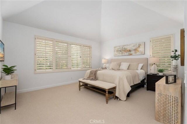 1 Giverny, Newport Coast, CA 92657 - bedroom featuring lofted ceiling and carpet flooring