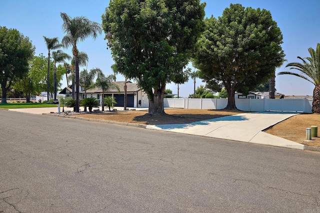 view of front of property with fence