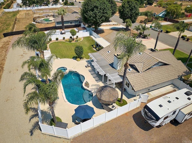 bird's eye view