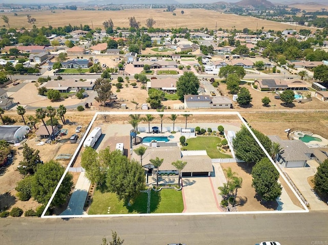 bird's eye view with a residential view