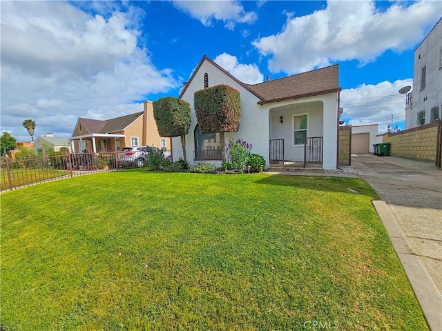 1954 W 71st, Los Angeles, CA 90047 - view of front of house featuring stucco siding, driveway, and a porch
