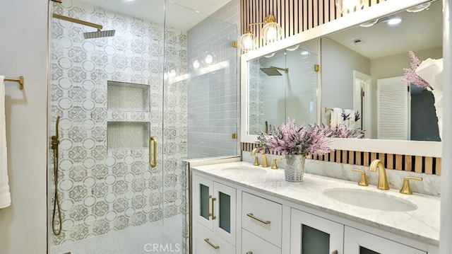 18971 Birch St, Perris, CA 92570 - full bath with a shower stall and double vanity